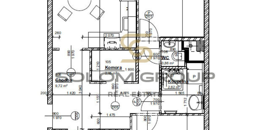 Pronájem bytu 4+kk, 68 m², Rembrandtova, Praha – Strašnice
