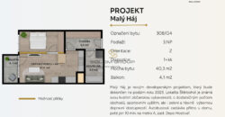 Prodej NOVÉHO bytu 2(1)+kk/Balkon, 44,4 m² + parkovací stání. Novostavba. Praha 10