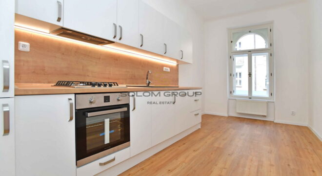 Pronájem nového bytu 2+1, komora v bytě, 80 m². Po celkové rekonstrukci. Praha 2 – Nusle