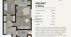 Prodej nového bytu 2+kk/Lodžie, 52 m2, DV, GS, Praha 6 – Ruzyně
