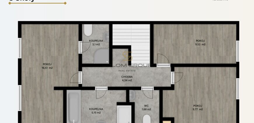 Prodej NOVÉHO bytu 4+kk + předzahrádka, 132 m², 2x parkovací stání. Novostavba. Odolena Voda