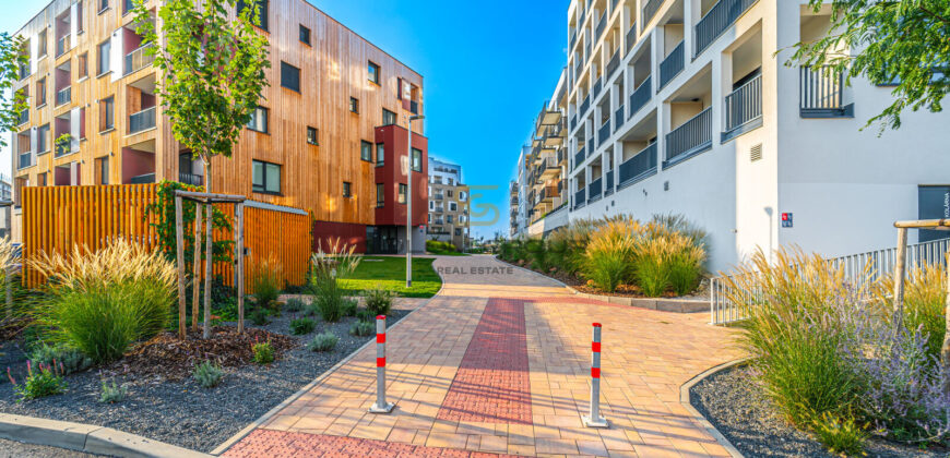 Prodej NOVÉHO bytu 2+kk/Lodžie + komora v bytě, 59 m². Parkovací stání + sklep. Novostavba. Praha 6