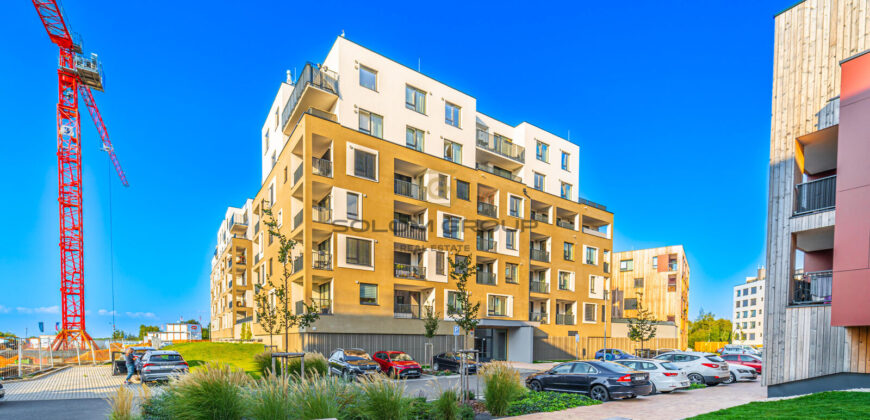 Prodej NOVÉHO bytu 2+kk/Lodžie + komora v bytě, 59 m². Parkovací stání + sklep. Novostavba. Praha 6