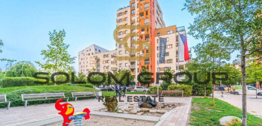 Prodej bytu 2+kk/B, 47 m2, Praha 9 – Vysočany, Pod Harfou, novostavba, GS