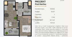 Prodej bytu 2+kk/B, 47 m2, Praha 9 – Vysočany, Pod Harfou, novostavba, GS