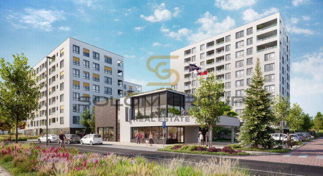 Prodej bytu 2+kk/B, 47 m2, Praha 9 – Vysočany, Pod Harfou, novostavba, GS