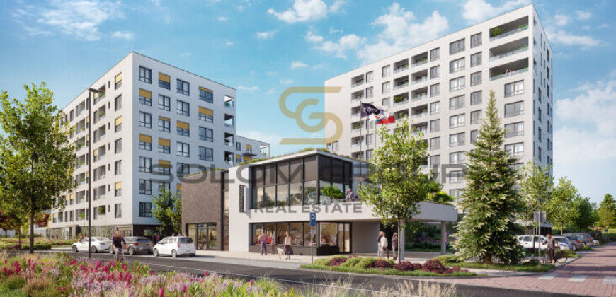 Prodej bytu 2+kk/B, 47 m2, Praha 9 – Vysočany, Pod Harfou, novostavba, GS