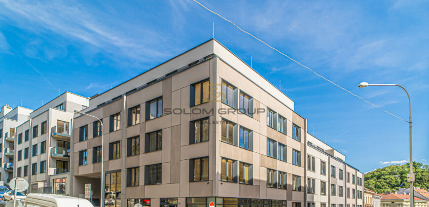 Pronájem 1kk, 30 m2, Praha 5 – Smíchov, Grafická, novostavba, zařízeno