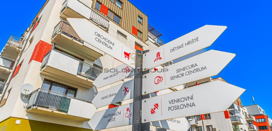 Prodej NOVÉHO bytu 1+kk/Balkon, 33,5 m² + parkovací stání. Novostavba. Praha 10.