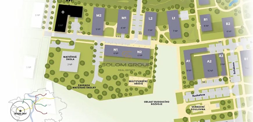 Prodej bytu 3+kk/L, 92 m², DV, GS, Britská Čtvrť – Praha 13, Stodůlky, novostavba