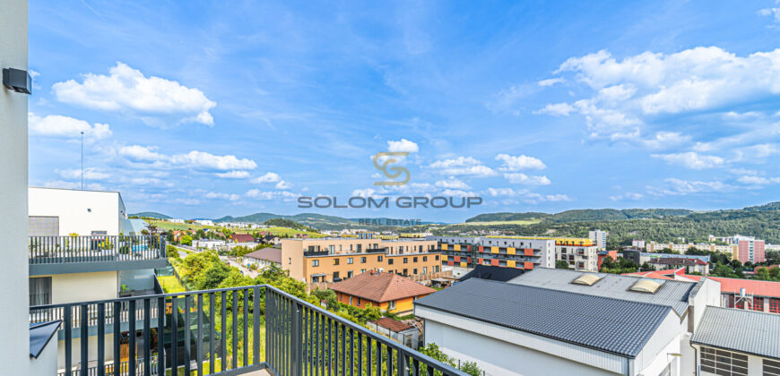 Prodej NOVÉHO bytu 2+kk/2x terasa (80m²) + 2 parkovací stání a sklep, novostavba, Beroun