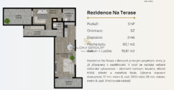 Prodej NOVÉHO bytu 2+kk/2x terasa (80m²) + 2 parkovací stání a sklep, novostavba, Beroun