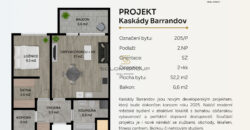 Prodej NOVÉHO bytu 2+kk/Balkon + komora v bytě + šatna, 58,8 m². Novostavba. Barrandov