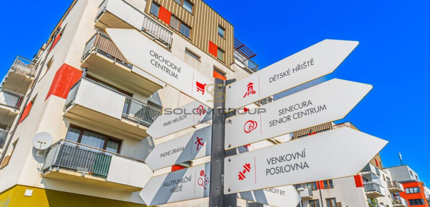 Prodej NOVÉHO bytu 1+kk/Balkon, 33,5 m² + parkovací stání. Novostavba. Praha 10.