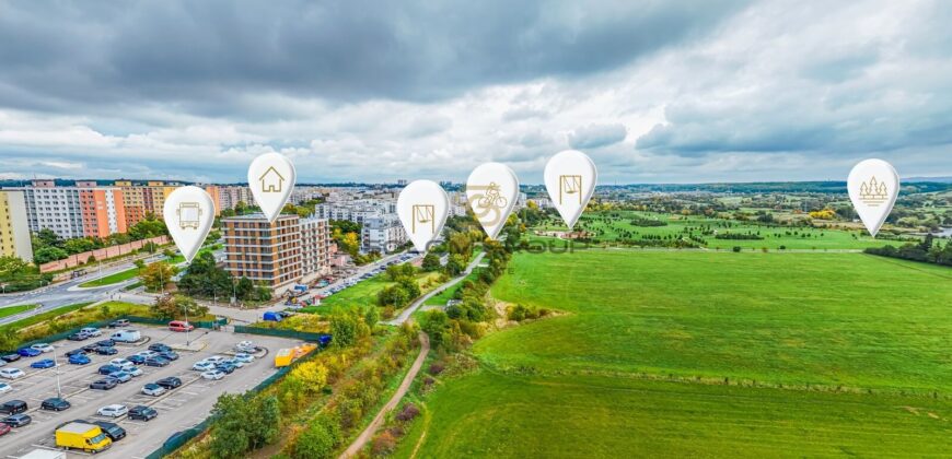 Prodej bytu 2+kk/L, 51,8 m², DV, Praha 14 – Černý Most ulice Ocelkova, Novostavba