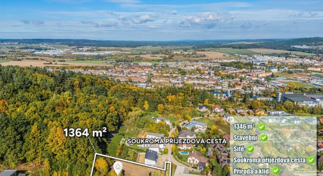 Prodej stavebního pozemku, 1.364 m², Hradiště – Písek