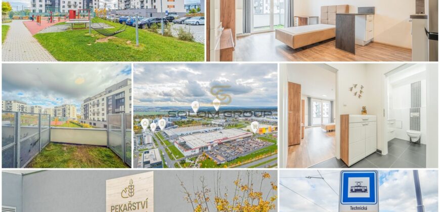 Prodej jednotky 1+kk, 42 m², Terasa, sklep, parkovací stání, Plzeň 3 – Jižní Předměstí, Novostavba