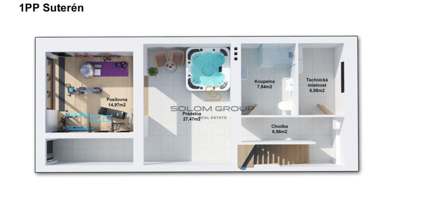 Prodej rodinného domu, 195 m2 s pozemkem 145 m2, Praha 4 – Krč