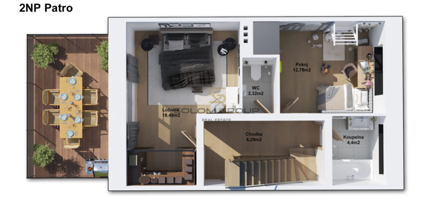 Prodej rodinného domu, 195 m2 s pozemkem 145 m2, Praha 4 – Krč
