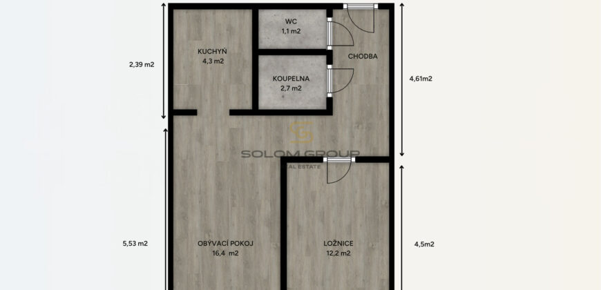 Prodej bytu 2+kk, 46 m², Šiškova, Praha – Kobylisy, OV