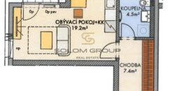 Pronájem bytu 1+kk, 32 m²/Terasa, novostavba, Praha 6 – Ruzyně + garážové stání + sklep