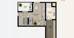 Pronájem bytu 1+kk, 37 m²/Terasa, novostavba, Praha 6 – Ruzyně