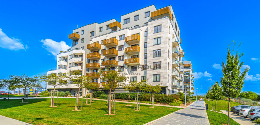 Prodej NOVÉHO bytu 2+kk/Balkon, 99,3 m² + parkovací stání + sklep, Novostavba. Praha 10