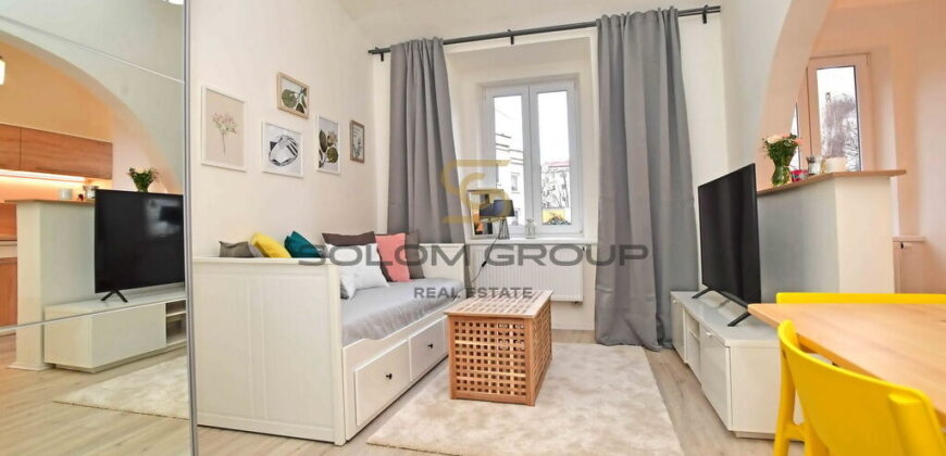 Pronájem bytu 1+kk, 25 m²,  Po úpravách, Výborná dopravní dostupnost, Smíchov