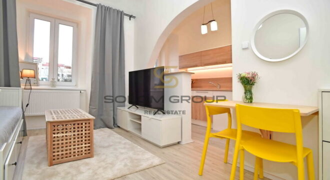 Pronájem bytu 1+kk, 25 m²,  Po úpravách, Výborná dopravní dostupnost, Smíchov