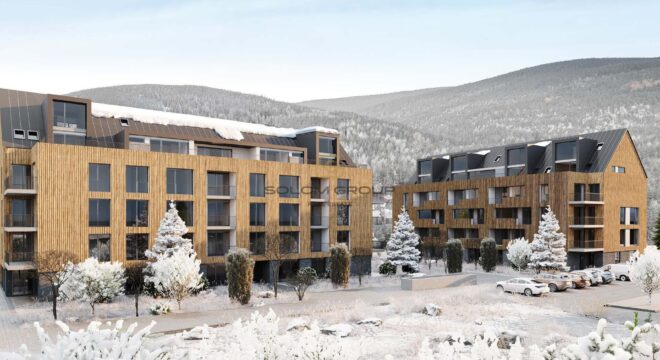 Prodej NOVÉHO apartmánu 3+kk/Lodžie, 171,3 m² parkovací stání, předzahrádka, OV, Novostavba,Krkonoše