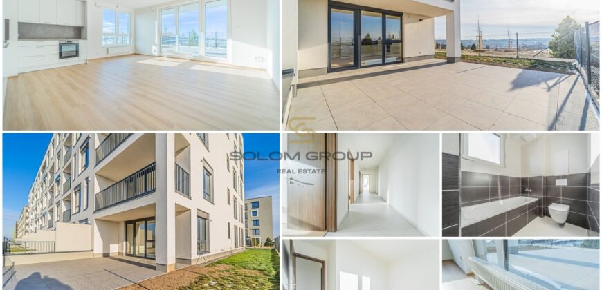 Prodej nového bytu 4+kk 94m²/Předzahrádka 134m²/Terasa, DV, GS, sklep / Praha 6-Ruzyně, novostavba