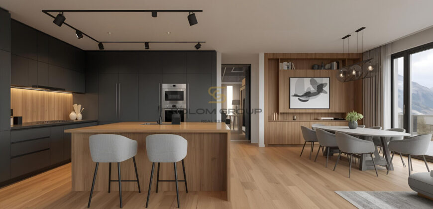 Prodej horského apartmánu 4+kk/Lodžie,106 m², Harrachov, parkovací stání + sklep, DV, novostavba