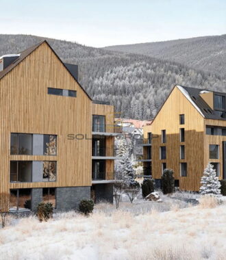 Prodej horského apartmánu 4+kk/Lodžie,105 m², Harrachov, parkovací stání + sklep, DV, novostavba