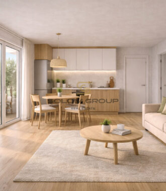 Pronájem NOVÉHO bytu 1+kk/Balkon, 37,4 m² + garážové stání, Dolní Měcholupy