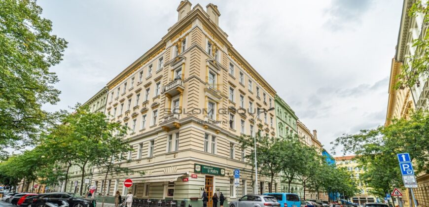 Pronájem 2+1/3+kk, 55 m² 4NP, výtah, částečně zařízený, Praha Vinohrady