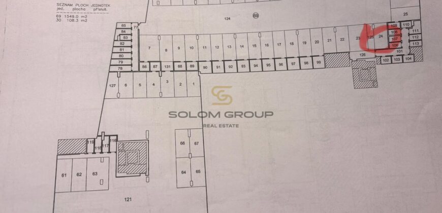 Prodej garážového stání 12,6 m², 1.podlaží, osobní vlastnictví, Praha Kbely