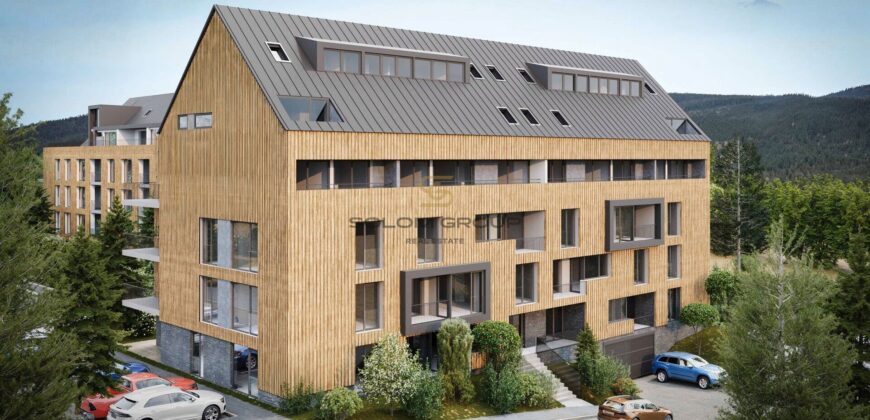Prodej horského apartmánu 4+kk/Lodžie, terasa,106 m², Harrachov, parkovací stání, sklep, novostavba