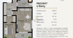 Prodej nového bytu 2+kk/Lodžie, 52 m2, DV, GS, Praha 6 – Ruzyně, novostavba