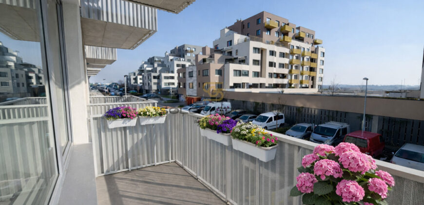 Pronájem NOVÉHO bytu 1+kk/Balkon, 32,5 m² + garážové stání, Dolní Měcholupy, ulice Honzíkova