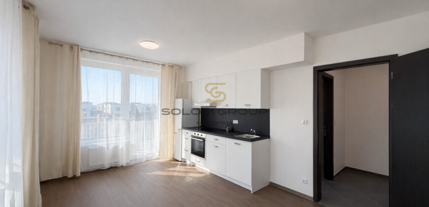 Pronájem NOVÉHO bytu 1+kk/Balkon, 47,3 m² + garážové stání + sklep, Dolní Měcholupy, ulice Honzíkova
