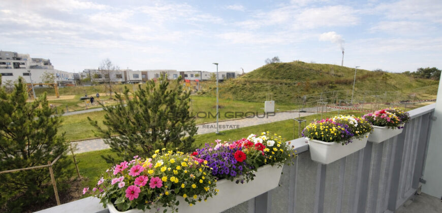 Pronájem NOVÉHO bytu 2+kk/Balkon, 45,8 m² + garážové stání + sklep, Dolní Měcholupy, ulice Honzíkova