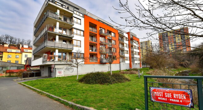 Pronájem bytu 1+kk/Balkon, 35 m², Za Arielem, Michle, novostavba