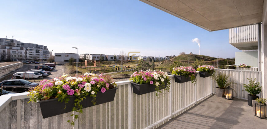 Prodej NOVÉHO bytu 1+kk/Balkon, 47,3 m² + garážové stání, Dolní Měcholupy, ul. Honzíkova