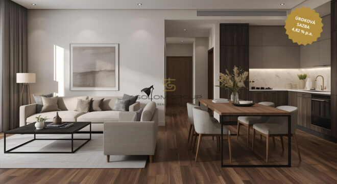 Prodej bytu 3+kk/L, 92 m², DV, GS, Britská Čtvrť – Praha 13, Stodůlky, novostavba