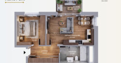 Prodej bytu 2+kk/B, 46 m², OV, GS, Harfa Park – Praha 9, Vysočany, novostavba