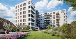 Prodej bytu 2+kk/B, 46 m², OV, GS, Harfa Park – Praha 9, Vysočany, novostavba