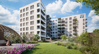 Prodej bytu 2+kk/B, 46 m², OV, GS, Harfa Park – Praha 9, Vysočany, novostavba