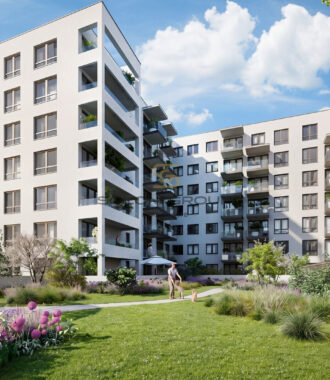 Prodej bytu 2+kk/B, 46 m², OV, GS, Harfa Park – Praha 9, Vysočany, novostavba