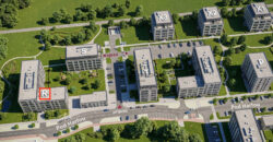 Prodej bytu 2+kk/B, 46 m², OV, GS, Harfa Park – Praha 9, Vysočany, novostavba