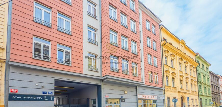 Pronájem bytu 2+kk, 61 m2, GS, Staropramenná, Praha 5 – Smíchov, novostavba